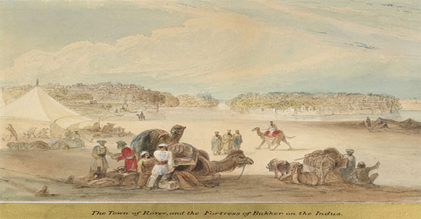 Rohri & Bukkur fort 1842