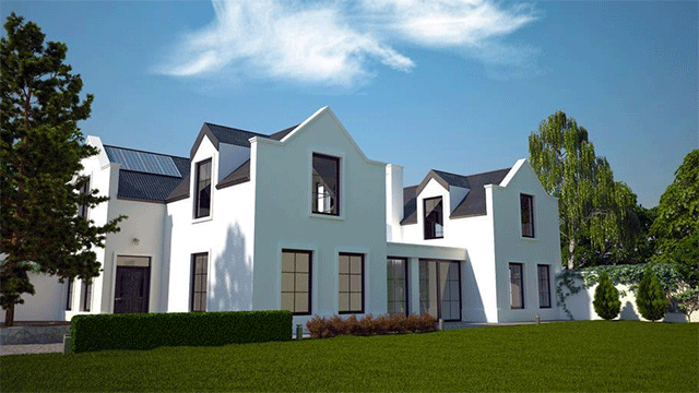 Gable Roof Modern Farmhouse Design Exterior