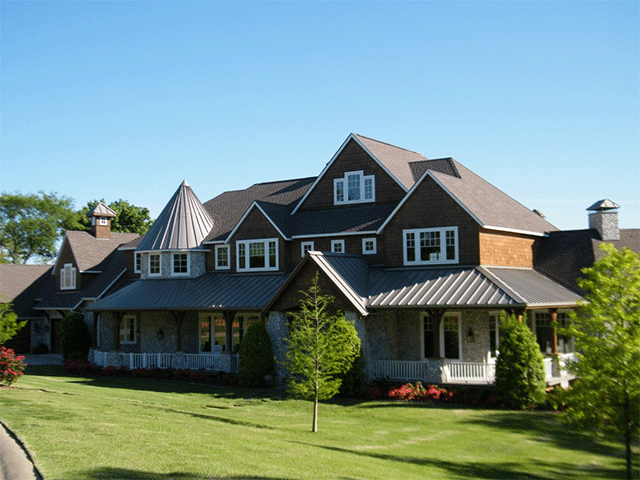 Metal Roof Modern Farmhouse Exterior Design